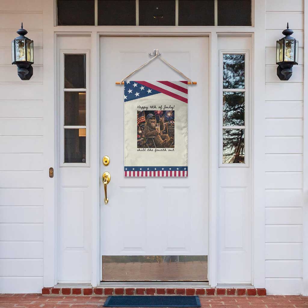 Funny Bigfoot 4th of July Patriotic Garden Flag Patriotic Sasquatch American Flag Party Festival TS14 Print Your Wear