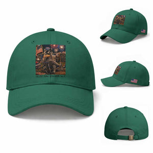 4th of July Raccoon Baseball Cap Chill The Fourth Out TS14 Baseball Cap Universal Fit Irish Green Print Your Wear