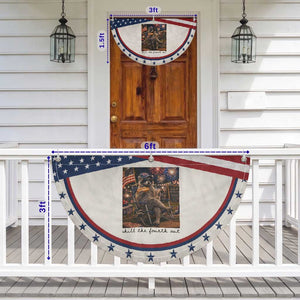 4th of July Raccoon Patriotic Fan Flag Chill The Fourth Out