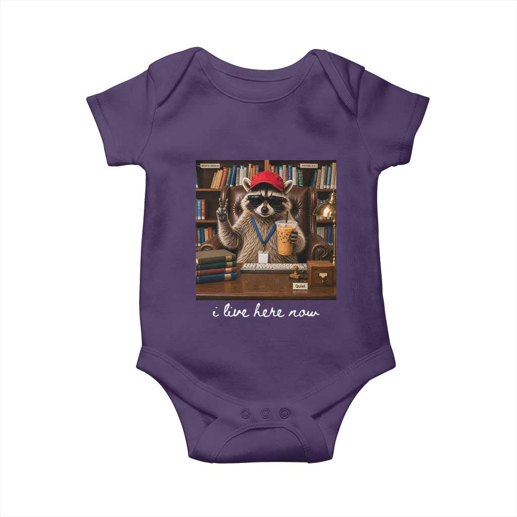 School Librarian Baby Onesie I Live Here Now Back to School
