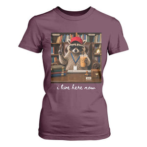 School Librarian T Shirt For Women I Live Here Now Back to School