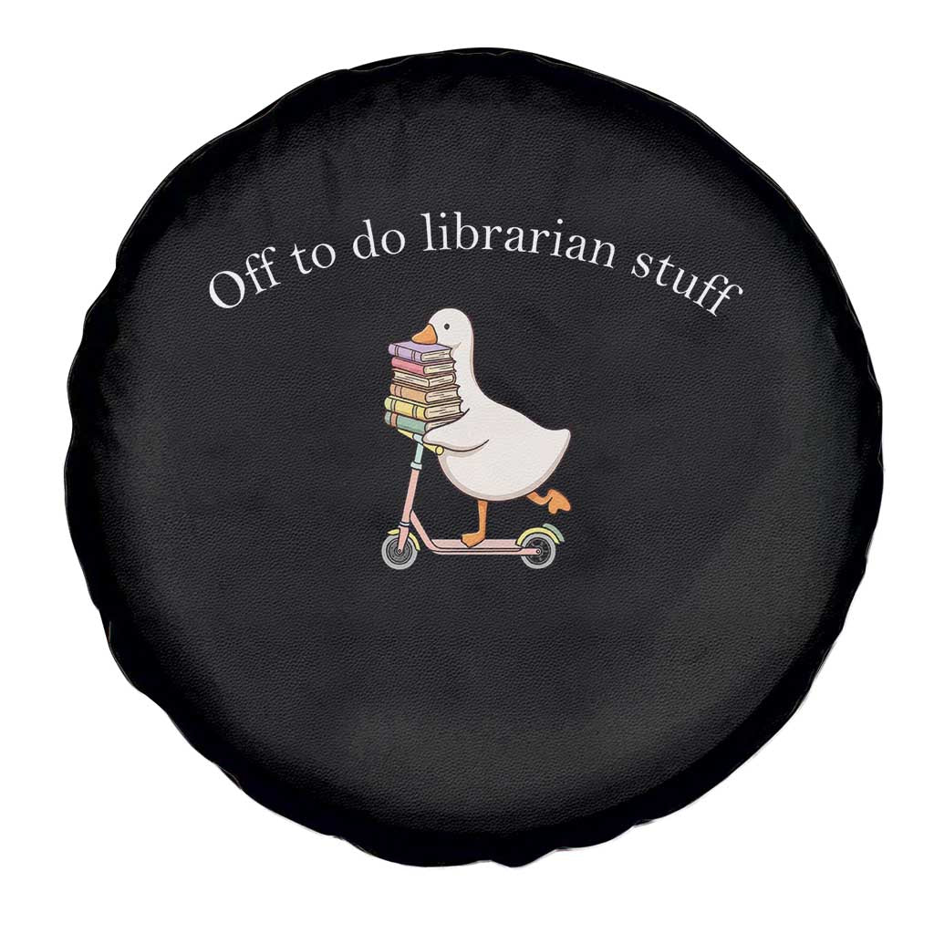 Silly Goose Librarian Spare Tire Cover Off To Do Librarian Stuff Book Lover Gift TS14 Print Your Wear
