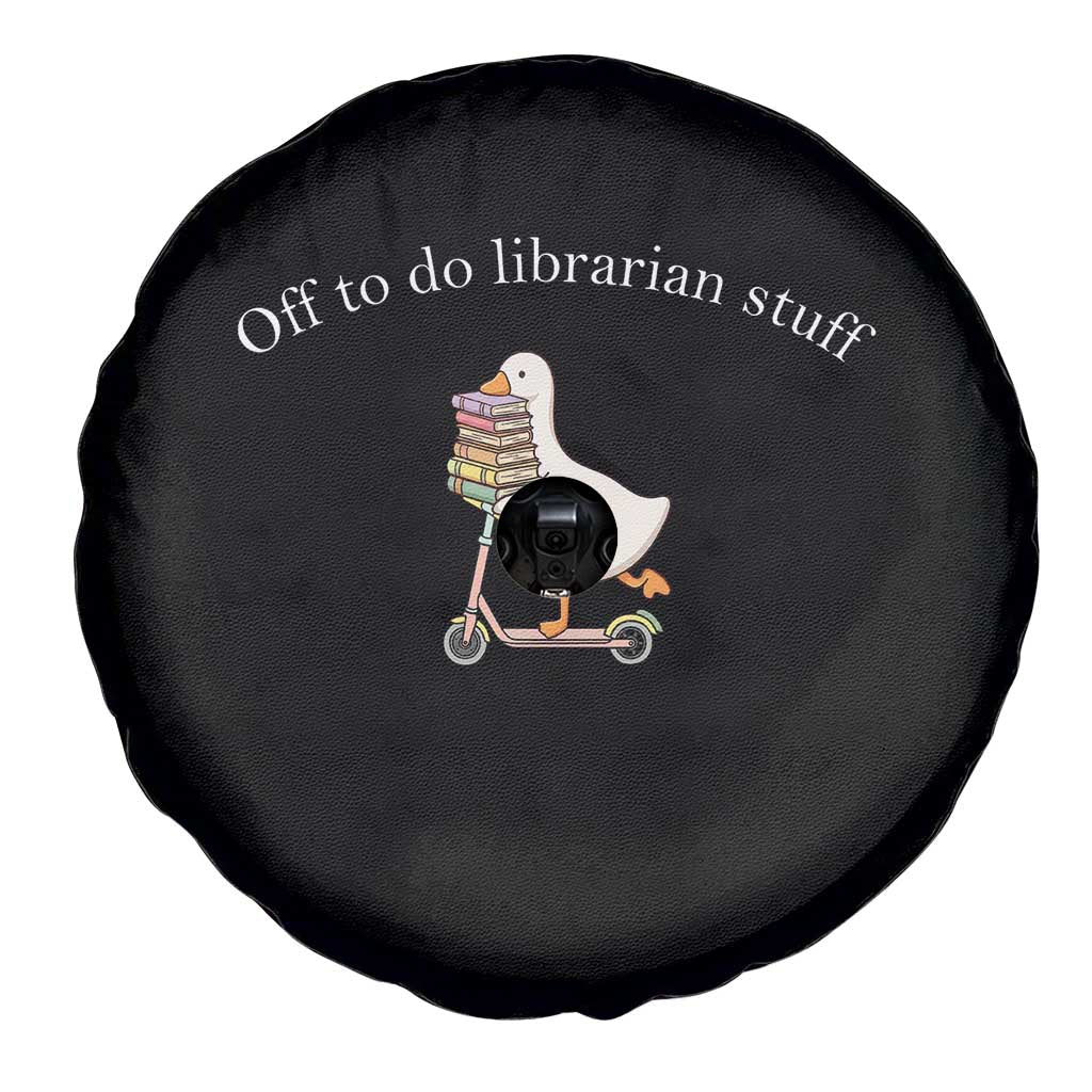 Silly Goose Librarian Spare Tire Cover Off To Do Librarian Stuff Book Lover Gift TS14 Print Your Wear