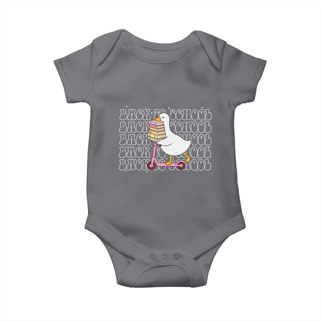 School Bus Driver Welcome Back to School Baby Onesie TS14 Charcoal Print Your Wear