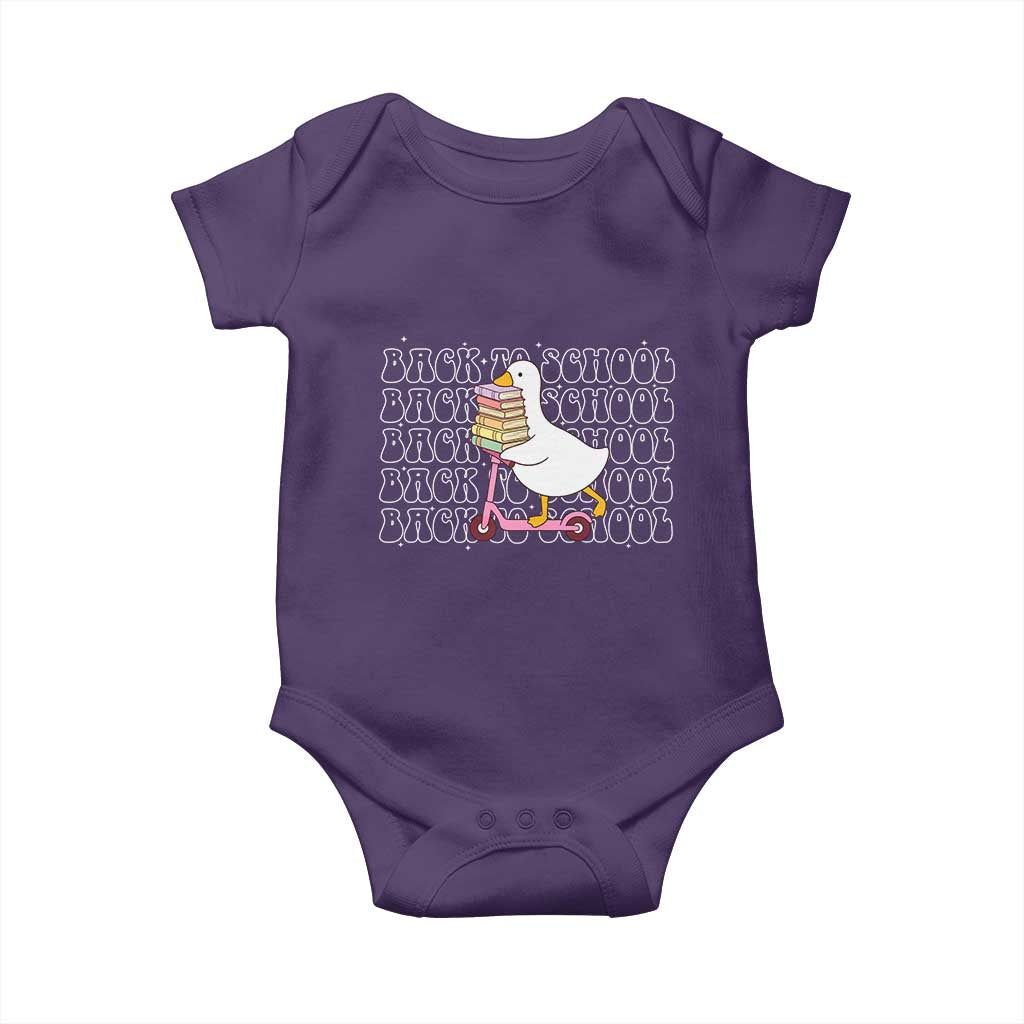 School Bus Driver Welcome Back to School Baby Onesie TS14 Purple Print Your Wear