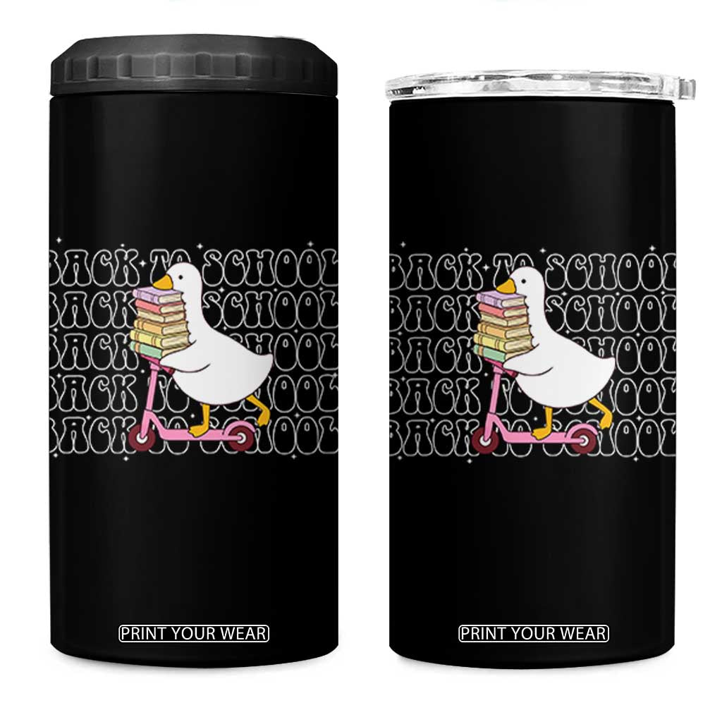 School Bus Driver Welcome Back to School 4 in 1 Can Cooler Tumbler TS14 One Size: 16 oz Black Print Your Wear