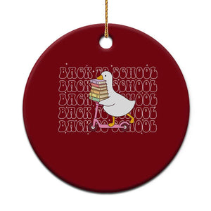 School Bus Driver Welcome Back to School Ceramic Ornament TS14 1pc Red Print Your Wear