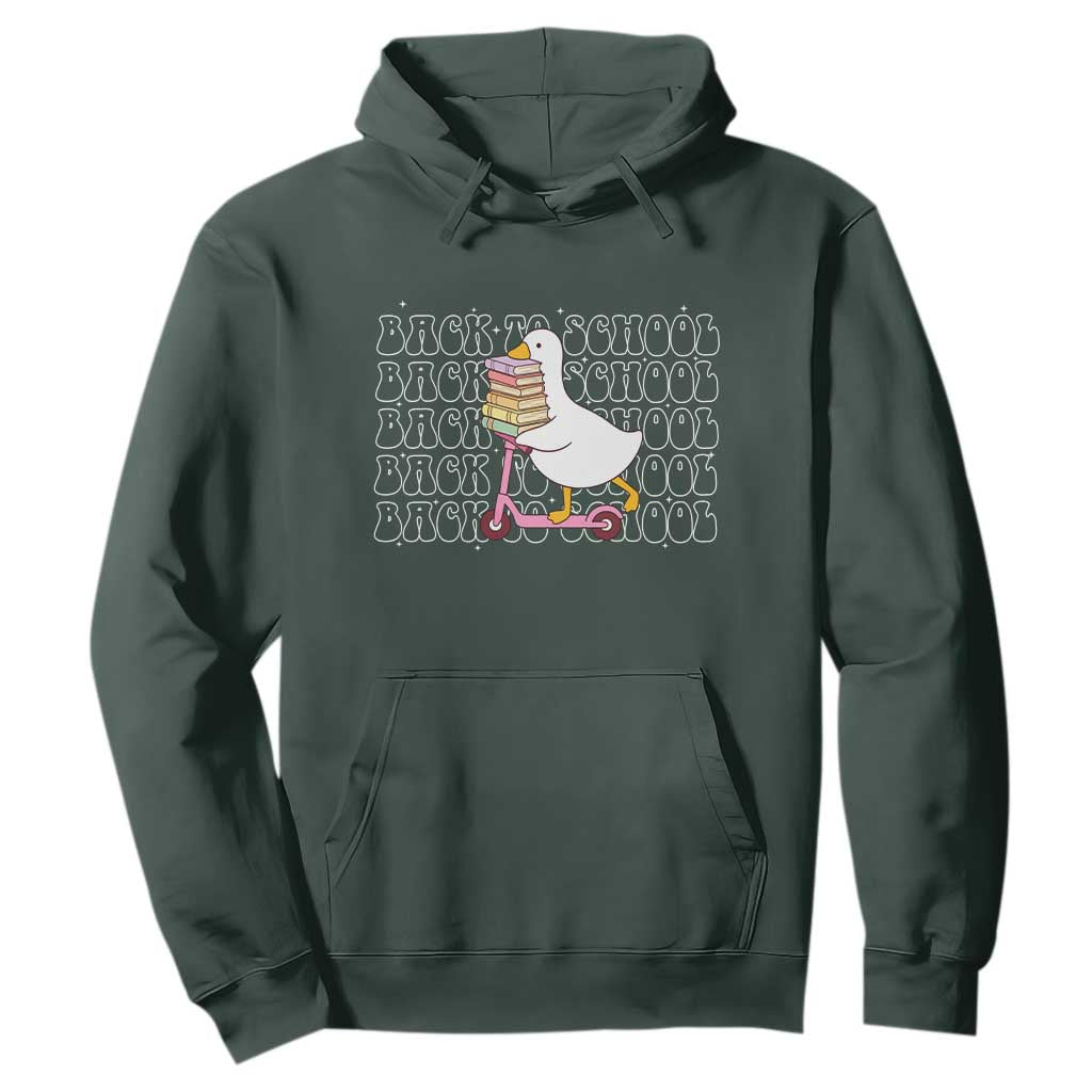 School Bus Driver Welcome Back to School Hoodie TS14 Dark Forest Green Print Your Wear