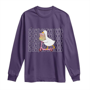 School Bus Driver Welcome Back to School Long Sleeve Shirt TS14 Purple Print Your Wear