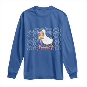 School Bus Driver Welcome Back to School Long Sleeve Shirt TS14 Royal Blue Print Your Wear