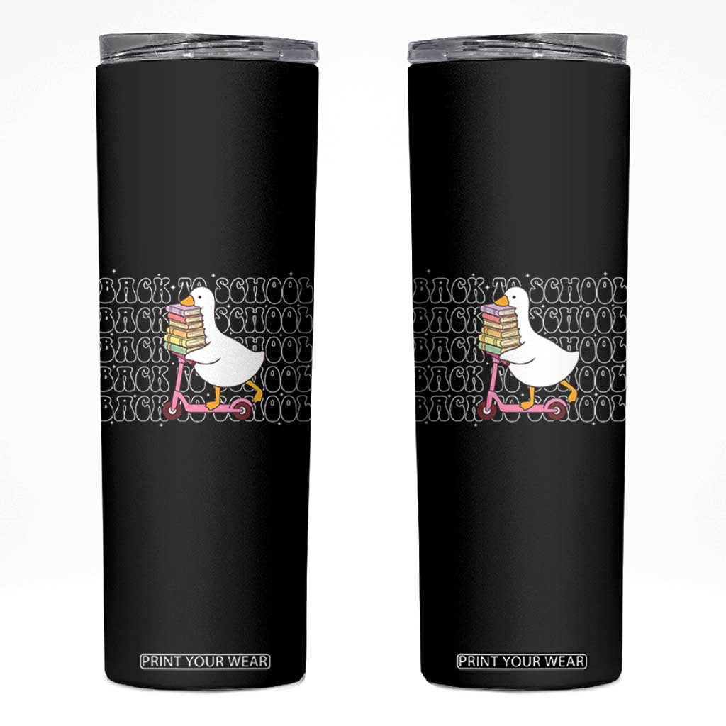 School Bus Driver Welcome Back to School Skinny Tumbler TS14 Black Print Your Wear
