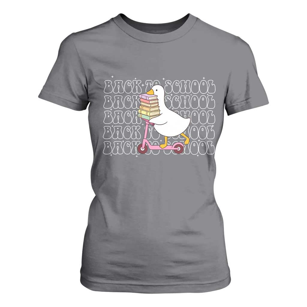 School Bus Driver Welcome Back to School T Shirt For Women TS14 Charcoal Print Your Wear
