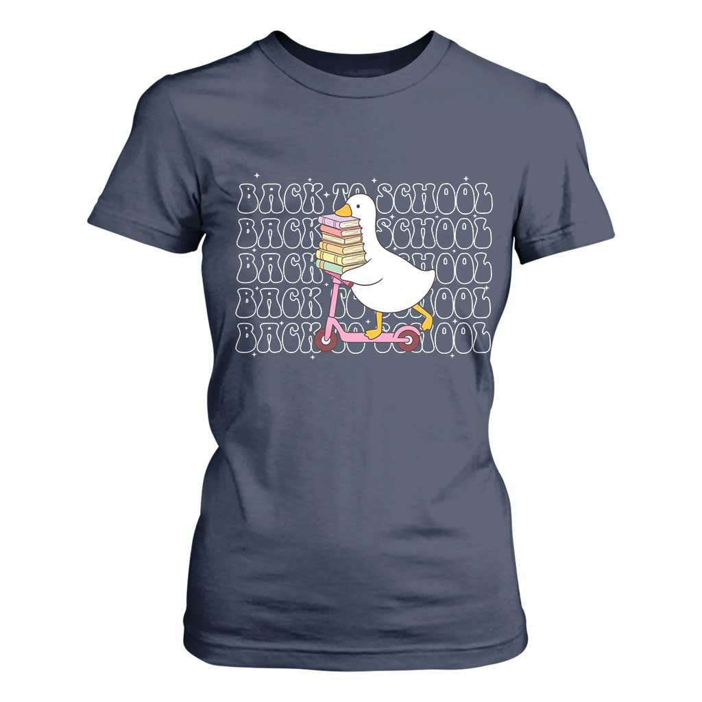 School Bus Driver Welcome Back to School T Shirt For Women TS14 Navy Print Your Wear