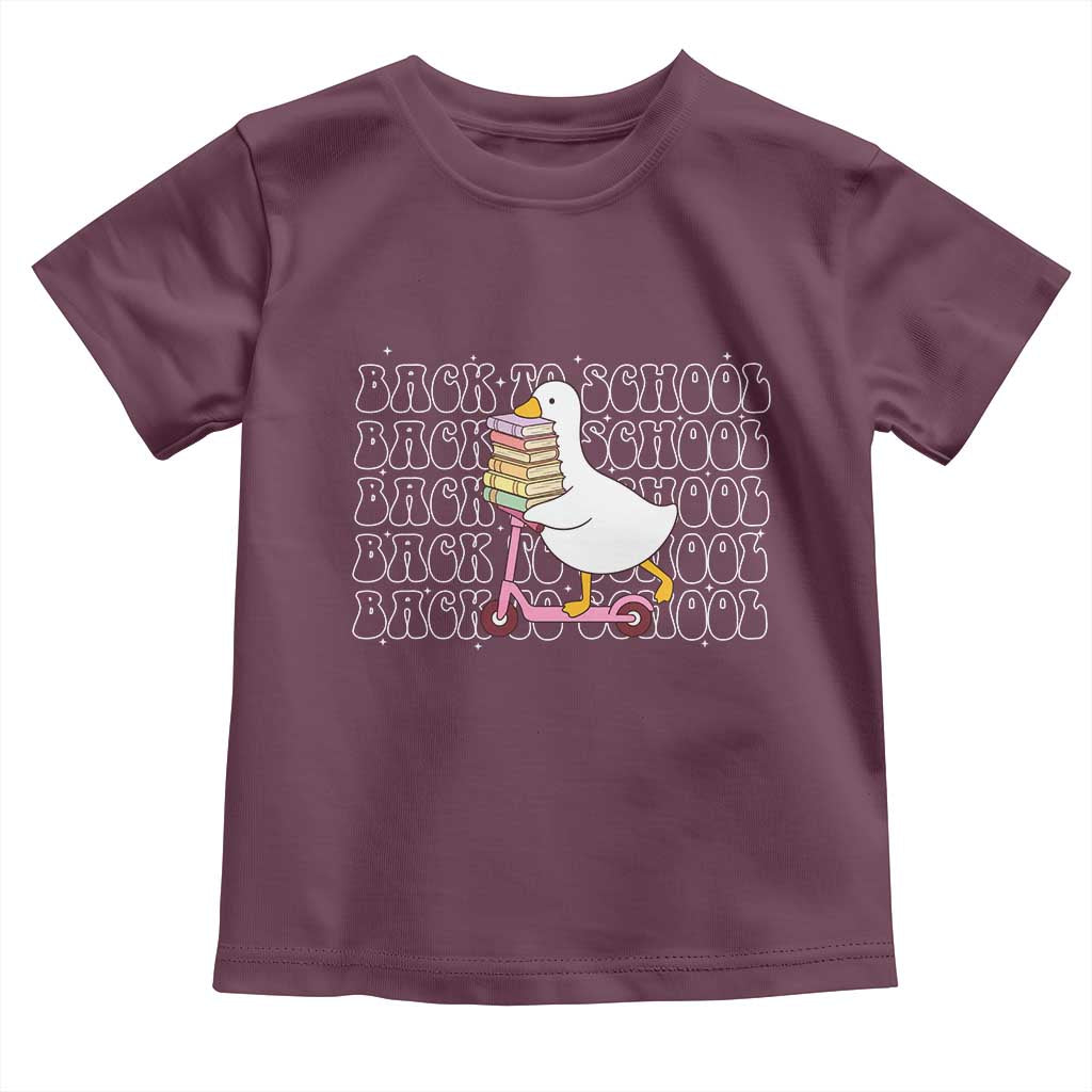 School Bus Driver Welcome Back to School Toddler T Shirt TS14 Maroon Print Your Wear