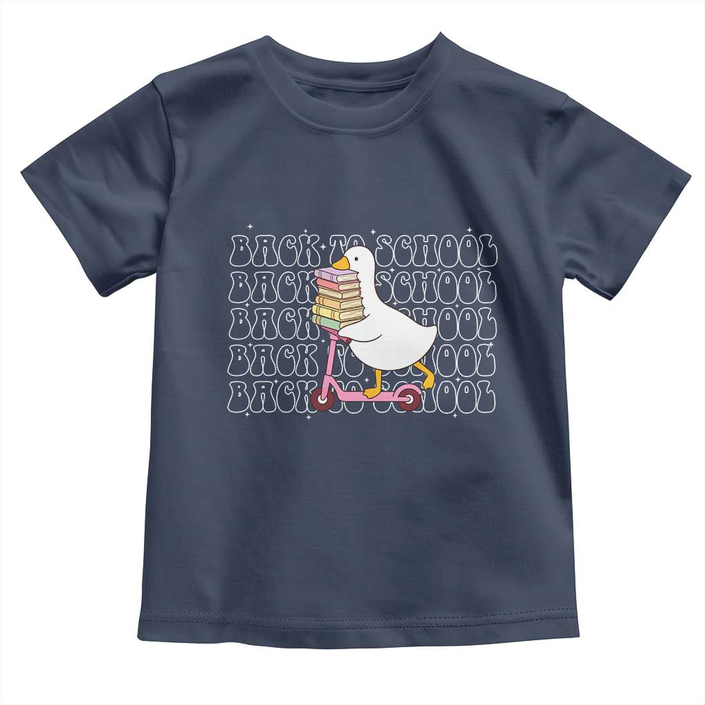 School Bus Driver Welcome Back to School Toddler T Shirt TS14 Navy Print Your Wear