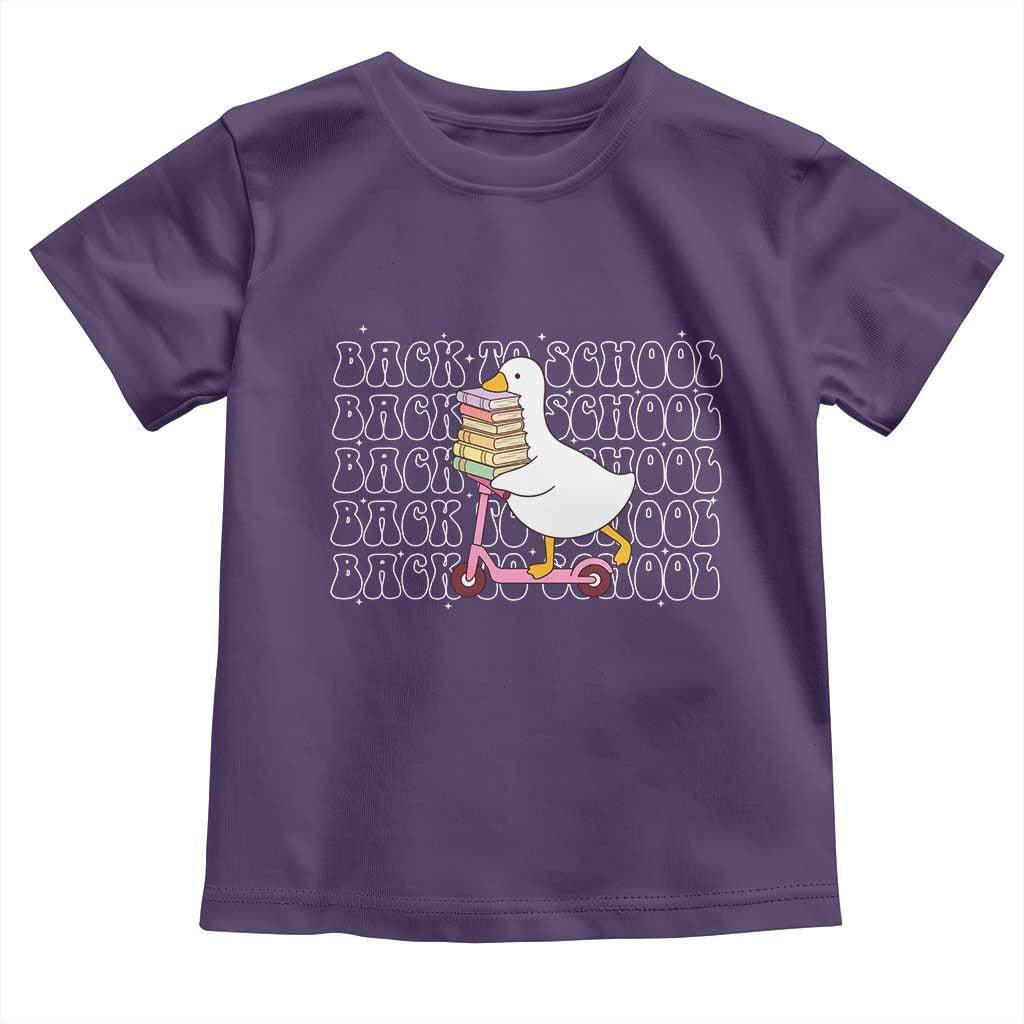 School Bus Driver Welcome Back to School Toddler T Shirt TS14 Purple Print Your Wear