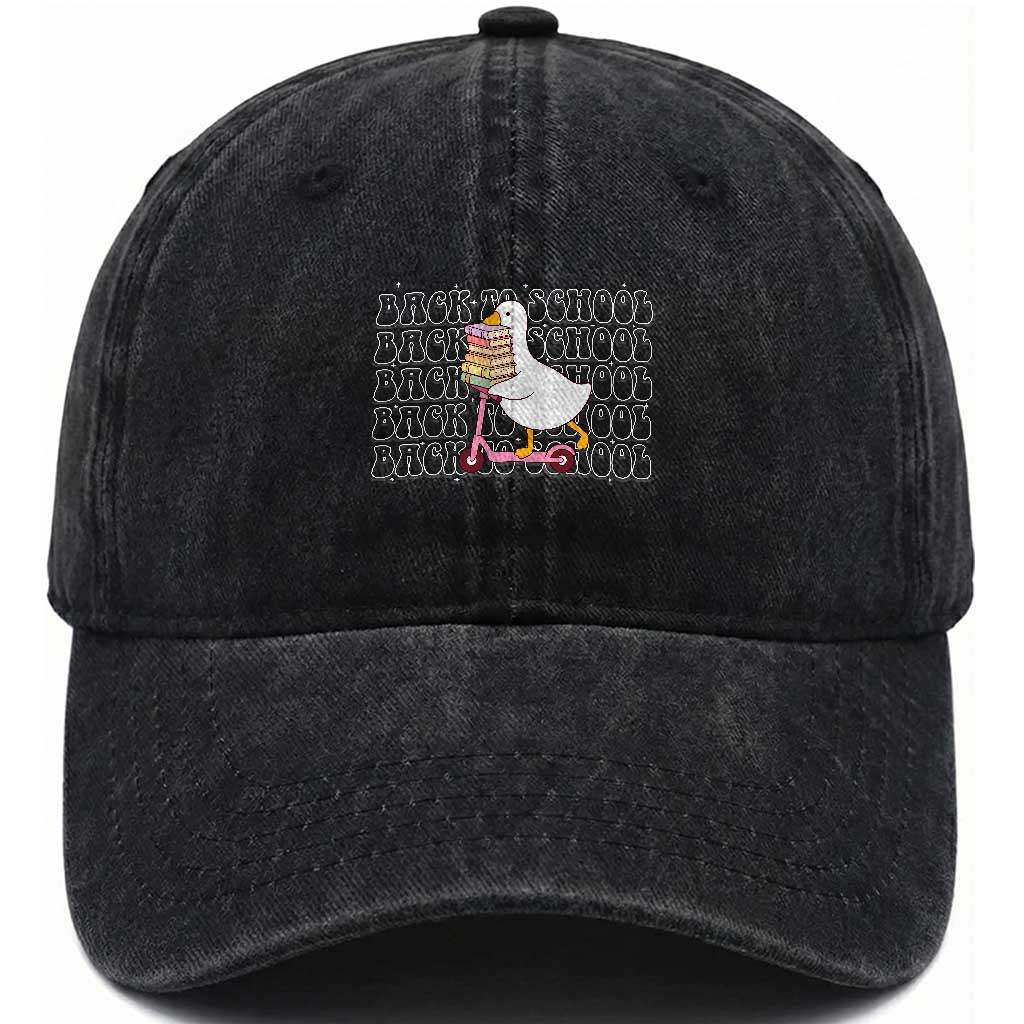 School Bus Driver Welcome Back to School Washed Cotton Baseball Cap TS14 Print Your Wear
