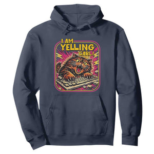 Funny I Am Yelling Carl Hoodie Screaming Donut Cat Meme