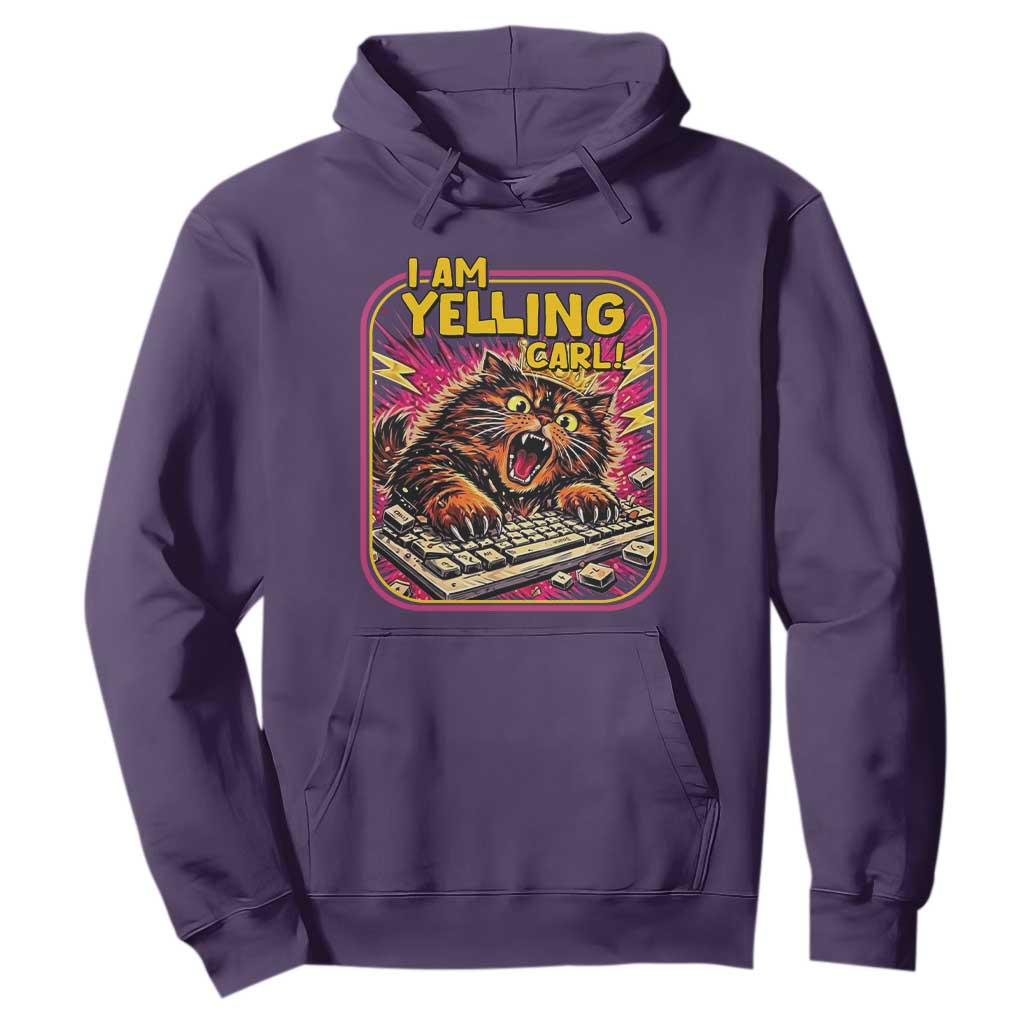 Funny I Am Yelling Carl Hoodie Screaming Donut Cat Meme