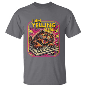 Funny I Am Yelling Carl T Shirt Screaming Donut Cat Meme