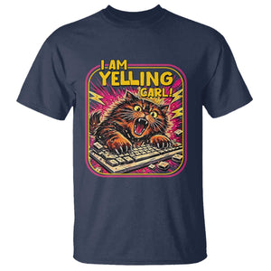 Funny I Am Yelling Carl T Shirt Screaming Donut Cat Meme
