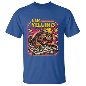 Funny I Am Yelling Carl T Shirt Screaming Donut Cat Meme