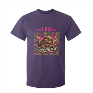 Funny I Am Yelling Carl Donut Cat Meme T Shirt For Kid