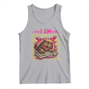 Funny I Am Yelling Carl Donut Cat Meme Tank Top