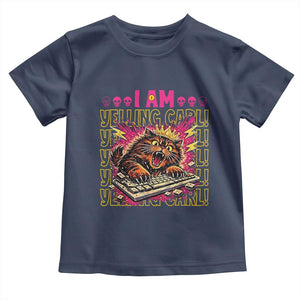 Funny I Am Yelling Carl Donut Cat Meme Toddler T Shirt