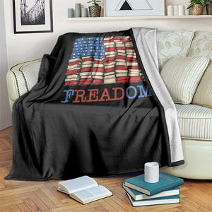Freedom to Read Books Freadom Throw Blanket USA Flag Patriotic Library Book Lover