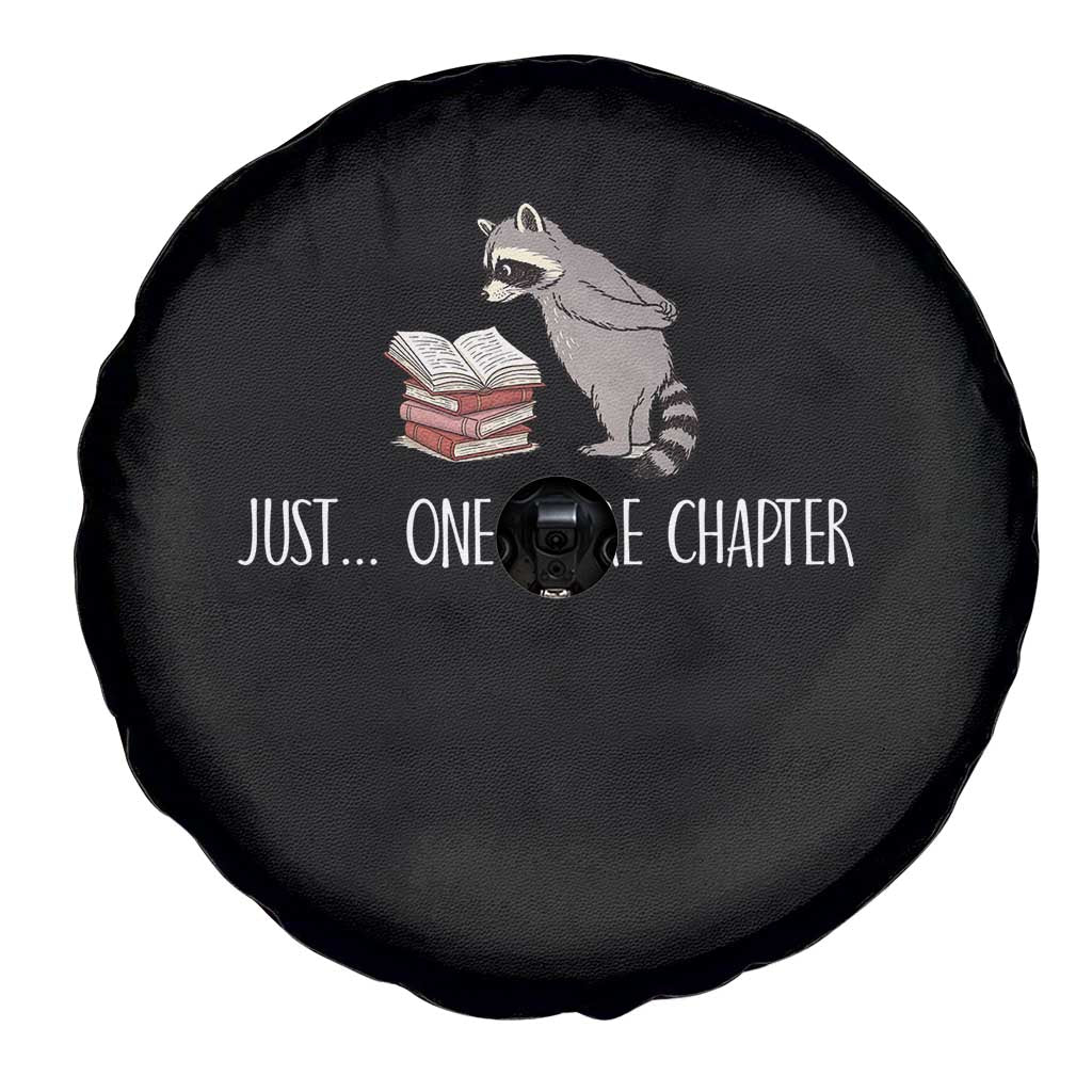 Just One More Chapter Spare Tire Cover Funny Raccoon Reading Book Lover Gift TS14 Print Your Wear