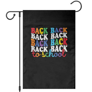 Groovy Back To School Garden Flag First Day of School Colorful Teacher Student Kids TS14 Black Print Your Wear