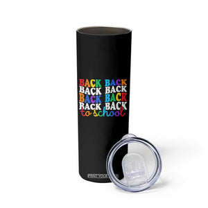 Groovy Back To School Skinny Tumbler First Day of School Colorful Teacher Student Kids TS14 Print Your Wear