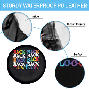 Groovy Back To School Spare Tire Cover First Day of School Colorful Teacher Student Kids TS14 Print Your Wear