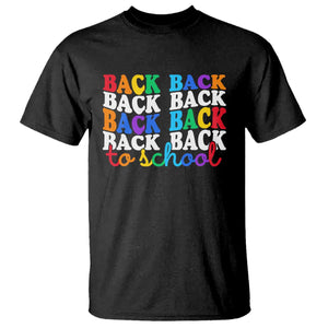 Groovy Back To School T Shirt First Day of School Colorful Teacher Student Kids TS14 Black Print Your Wear