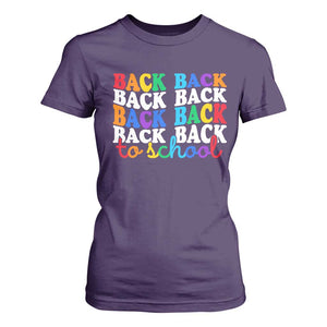Groovy Back To School T Shirt For Women First Day of School Colorful Teacher Student Kids TS14 Purple Print Your Wear