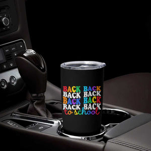 Groovy Back To School Tumbler Cup First Day of School Colorful Teacher Student Kids TS14 Print Your Wear