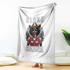Black Cowgirl Rodeo Throw Blanket African American Western Country Texas TS14 Print Your Wear