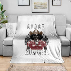 Black Cowgirl Rodeo Throw Blanket African American Western Country Texas TS14 Print Your Wear