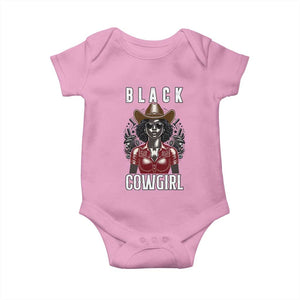 Black Cowgirl Rodeo Baby Onesie African American Western Country Texas TS14 Light Pink Print Your Wear