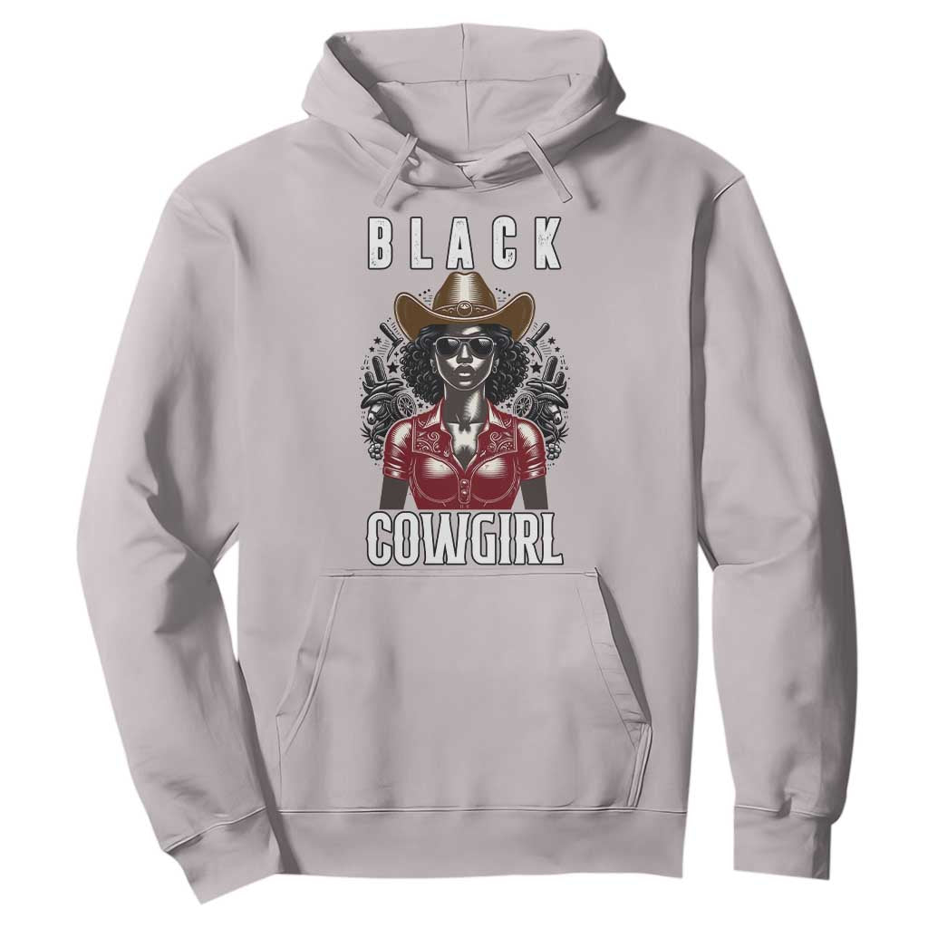 Black Cowgirl Rodeo Hoodie African American Western Country Texas TS14 Ice Gray Print Your Wear
