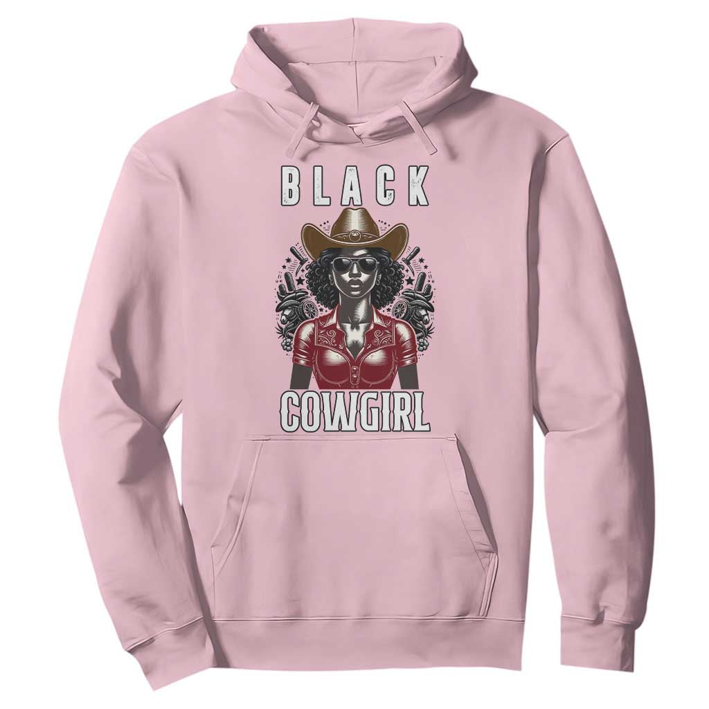 Black Cowgirl Rodeo Hoodie African American Western Country Texas TS14 Light Pink Print Your Wear