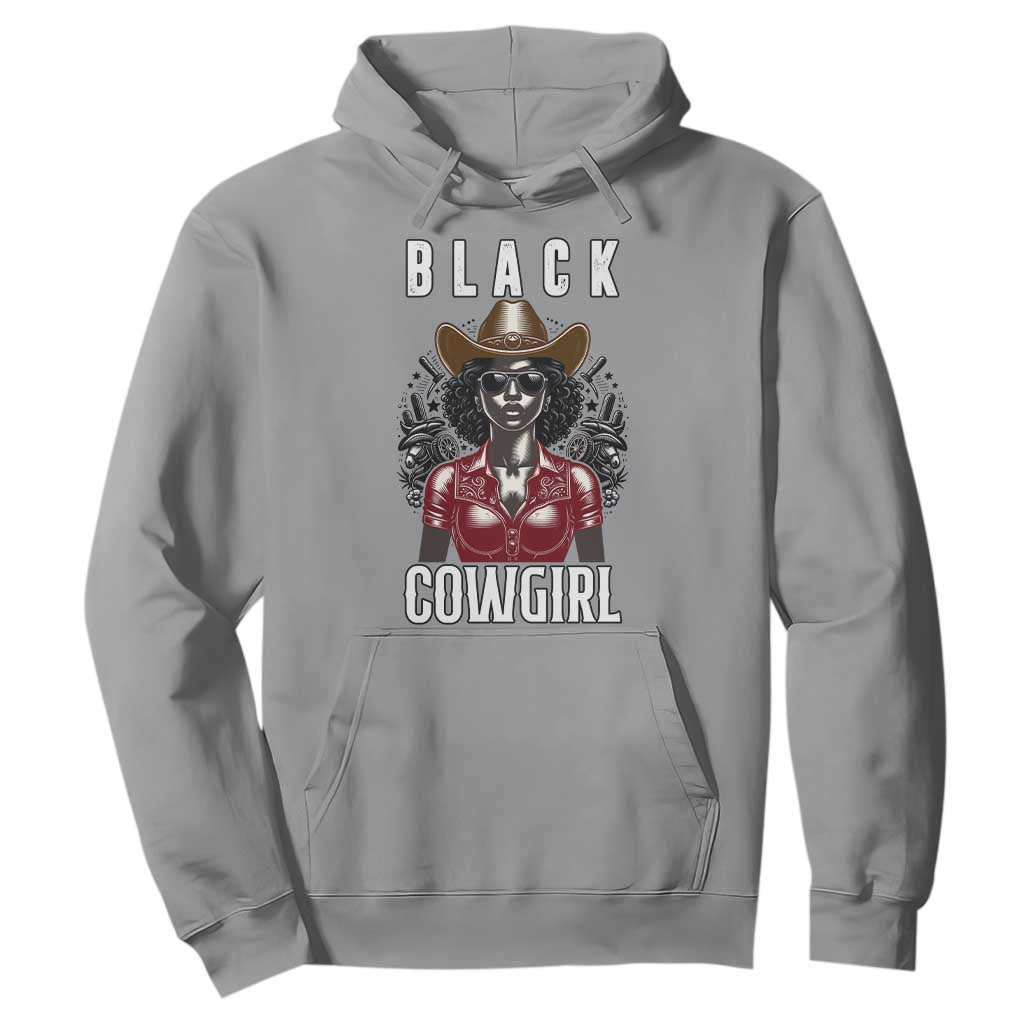 Black Cowgirl Rodeo Hoodie African American Western Country Texas TS14 Sport Gray Print Your Wear