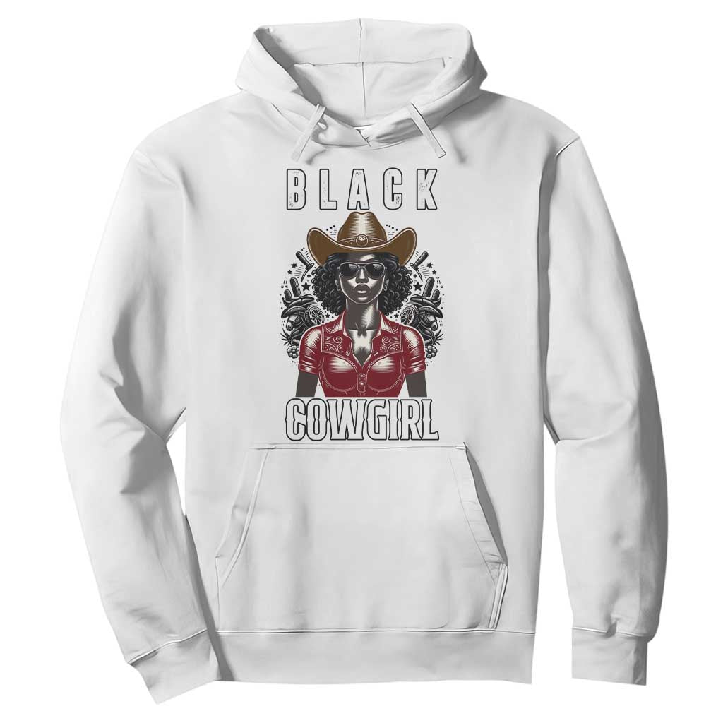 Black Cowgirl Rodeo Hoodie African American Western Country Texas TS14 White Print Your Wear