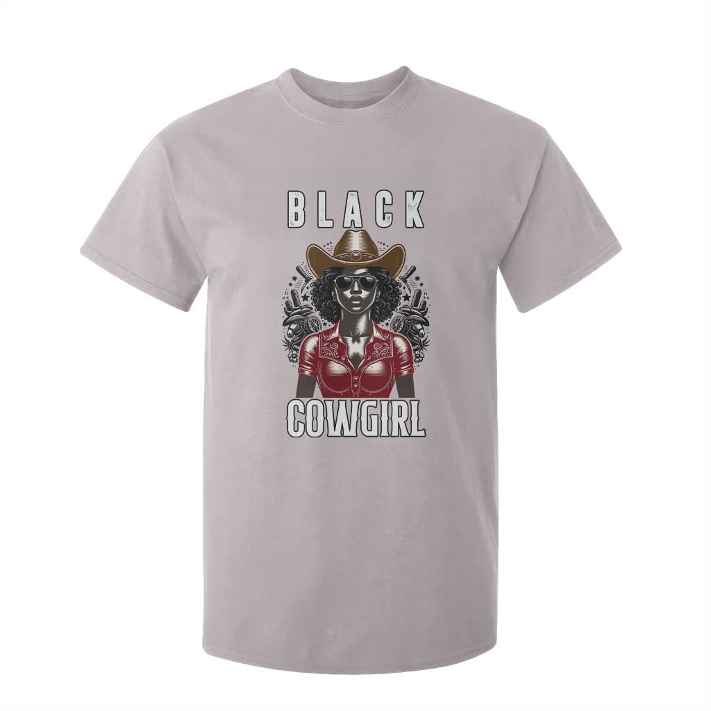 Black Cowgirl Rodeo T Shirt For Kid African American Western Country Texas TS14 Ice Gray Print Your Wear