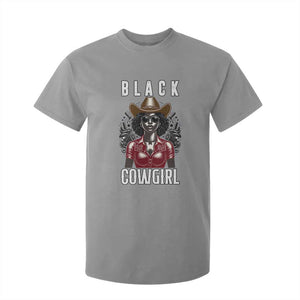 Black Cowgirl Rodeo T Shirt For Kid African American Western Country Texas TS14 Sport Gray Print Your Wear