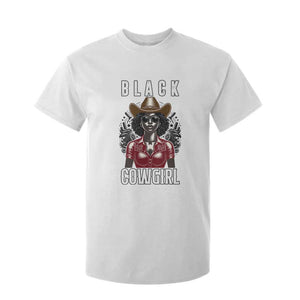 Black Cowgirl Rodeo T Shirt For Kid African American Western Country Texas TS14 White Print Your Wear