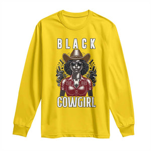 Black Cowgirl Rodeo Long Sleeve Shirt African American Western Country Texas TS14 Daisy Print Your Wear