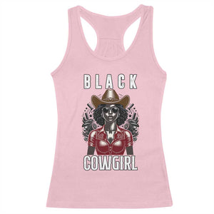 Black Cowgirl Rodeo Racerback Tank Top African American Western Country Texas TS14 Light Pink Print Your Wear