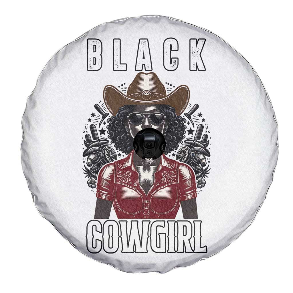 Black Cowgirl Rodeo Spare Tire Cover African American Western Country Texas TS14 Print Your Wear